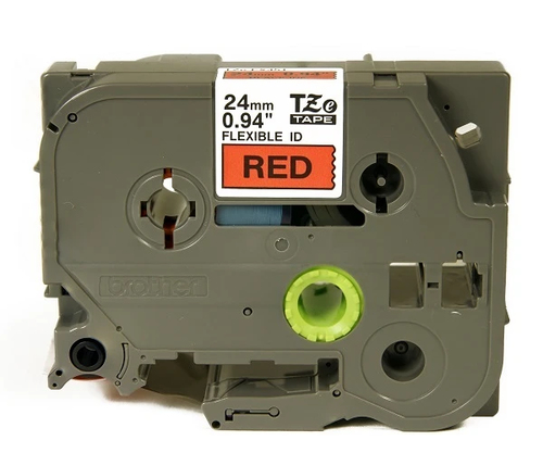 Brother TZEFX451, Black on red, TZe, Grey, Brother, PT1400, PT1500PC, PT1600, PT1650, PT1900, PT1910, PT1950, PT1960, PT2100, PT2110, PT2200, PT2210,..., 2,4 cm