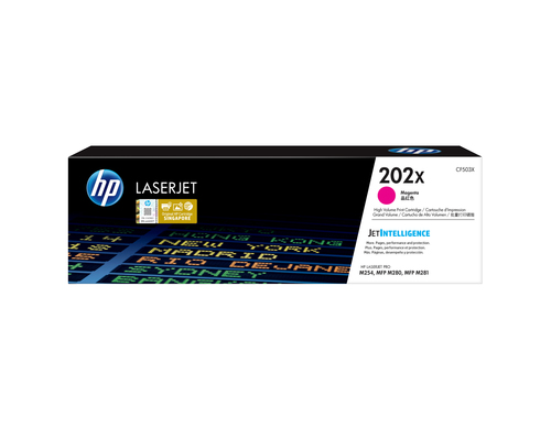 HP 202X High Yield Magenta Original LaserJet Toner Cartridge, 2500 pages, Magenta, 1 pc(s)