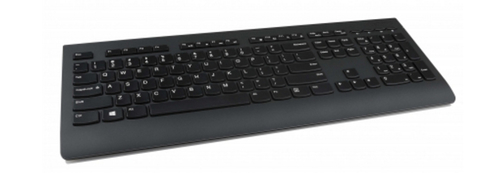Lenovo 4X30H56841, Full-size (100%), Wireless, RF Wireless, QWERTY, Black