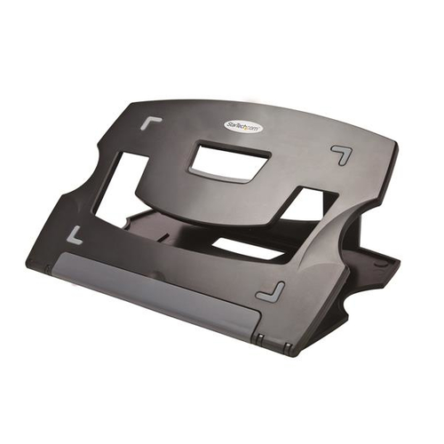 StarTech.com LTRISERP, Laptop stand, Black, Plastic, 22,9 cm (9"), 33 cm (13"), TAA, REACH, CE