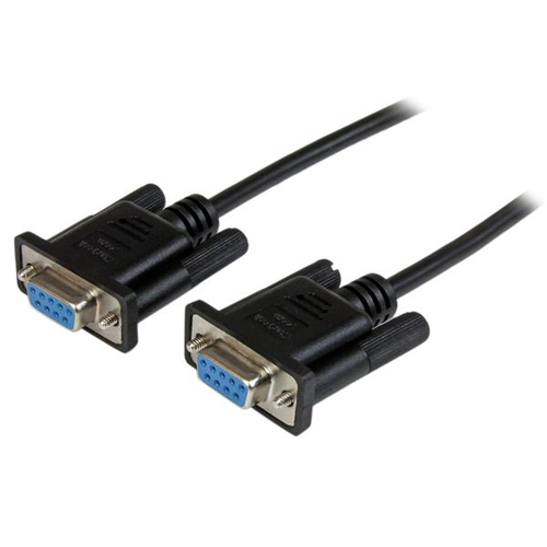 StarTech.com SCNM9FF2MBK, Black, 2 m, DB-9, DB-9, Female, Female