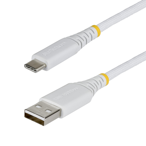 StarTech.com USB2AC10FBRWH, 3,05 m, USB A, USB C, USB 2.0, 0,48 Gbit/s, White