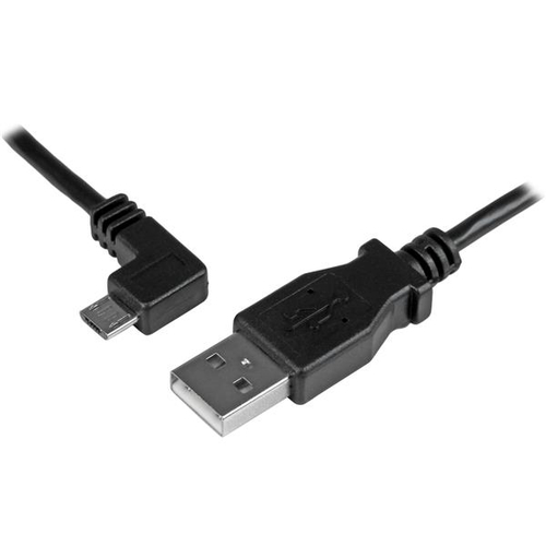 StarTech.com USBAUB2MLA, 2 m, USB A, Micro-USB B, USB 2.0, Male/Male, Black