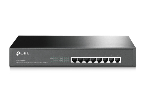 TP-Link TL-SG1008MP, Unmanaged, Gigabit Ethernet (10/100/1000), Power over Ethernet (PoE), Rack mounting