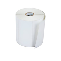Brother RD008U1M, White, Self-adhesive printer label, Die-cut label, Paper, Direct thermal, Universal