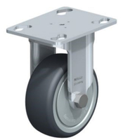 Zebra CS-RACK-BWHEEL-SPR, Castor wheels, Black, Stainless steel