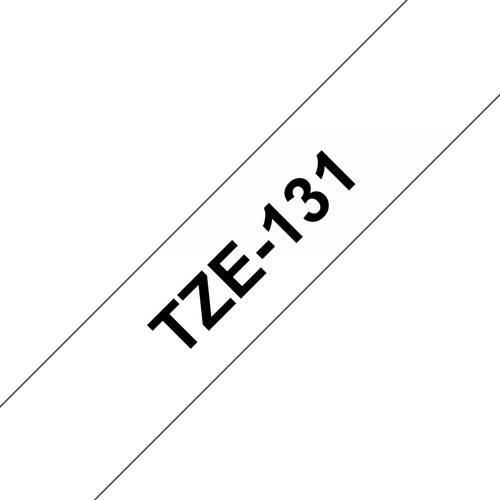 Brother TZE-131, Black on transparent, Continuous label, TZe, Grey, Thermal transfer, Philippines