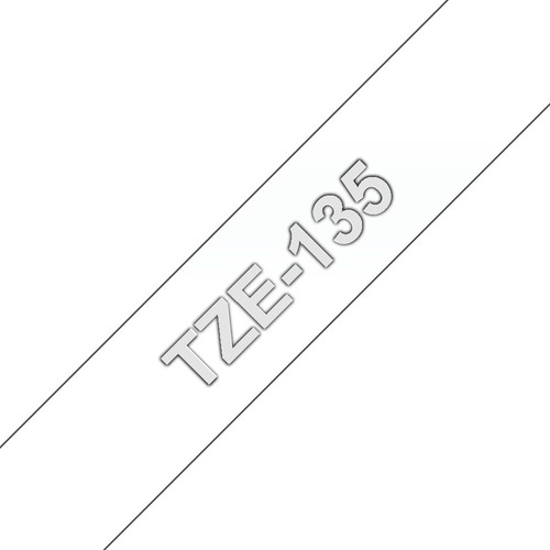 Brother TZE-135, White on transparent, TZe, Grey, Philippines, 5 year(s), Brother