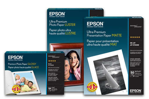 Epson S041913, Universal, Letter (215.9x279.4 mm), Gloss, 250 sheets, 240 g/m², White