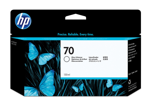 HP 70 130-ml Gloss Enhancer DesignJet Ink Cartridge, HP Designjet Z2100, Z3100 and Z3200 Photo Printer series, Thermal inkjet, Business, Singapore, 40 mm, 202 mm