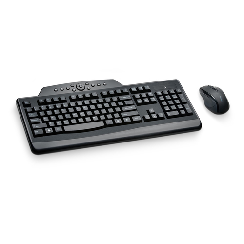 Kensington K72408USA, Full-size (100%), Wireless, RF Wireless, QWERTY, Black, Mouse included