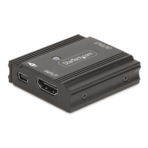StarTech.com 33FT-8K-HDMI-BOOSTER, 7680 x 4320 pixels, AV repeater, 10 m, Wired, Black, HDCP
