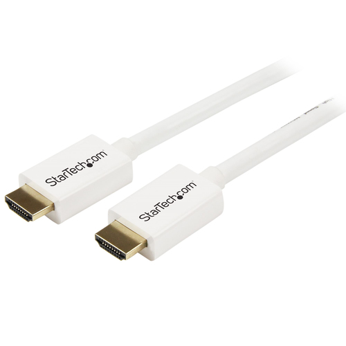StarTech.com HD3MM5MW, 5 m, HDMI Type A (Standard), HDMI Type A (Standard), 3D, Audio Return Channel (ARC), White