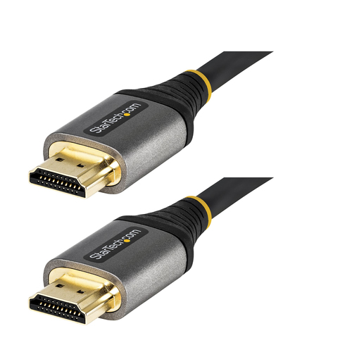 StarTech.com HDMM21V5M, 5 m, HDMI Type A (Standard), HDMI Type A (Standard), 48 Gbit/s, Audio Return Channel (ARC), Grey, Black