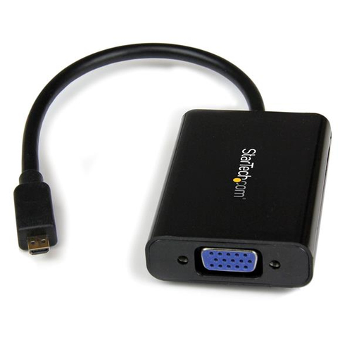 StarTech.com MCHD2VGAA2, 1920 x 1080 pixels, 1080p, 60 Hz, Black, Active video converter, 0 - 60 °C