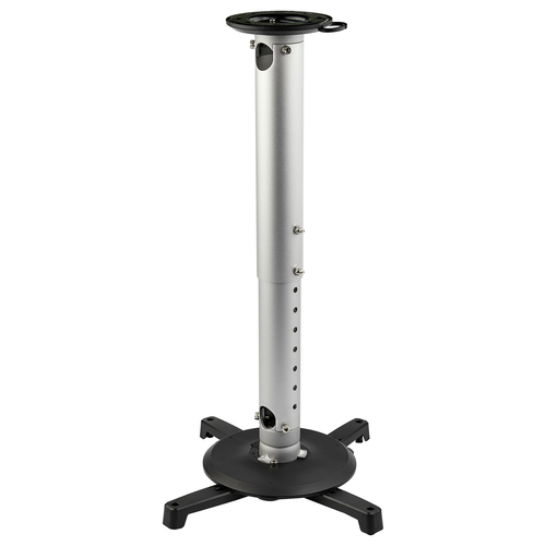 StarTech.com PROJCEILMNT2, Ceiling, 15 kg, Black, Silver, 127,7 - 705 mm, 360°, -25 - 25°