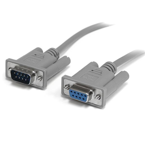 StarTech.com SCNM9FM, Grey, 3 m, DB-9, DB-9, Male, Female