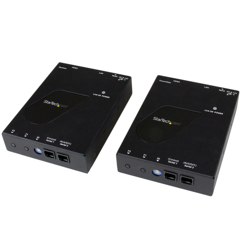 StarTech.com ST12MHDLAN, 1920 x 1200 pixels, AV transmitter & receiver, 100 m, Wired, Black