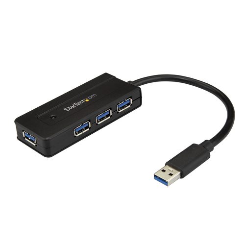 StarTech.com ST4300MINI, USB 3.2 Gen 1 (3.1 Gen 1) Type-A, USB 3.2 Gen 1 (3.1 Gen 1) Type-A, 5000 Mbit/s, Black, Plastic, 0,15 m