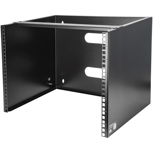 StarTech.com WALLMOUNT8, Wall mounted rack, 8U, 36,3 kg, 5,7 kg, Black