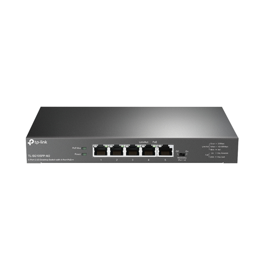 TP-Link TL-SG105PP-M2, Unmanaged, Gigabit Ethernet (10/100/1000), Power over Ethernet (PoE)