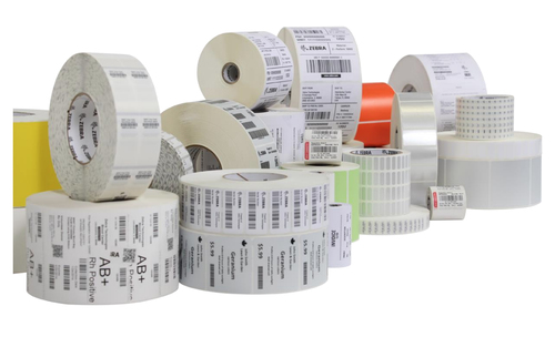 Zebra Z-Xtreme 4000T High-Tack Silver Label, White, Self-adhesive printer label, Polyester, Thermal transfer, Acrylic, Permanent
