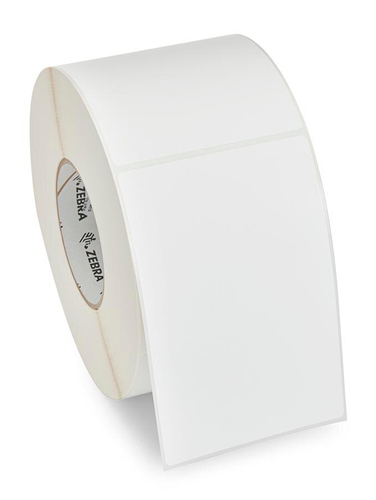 Zebra Z-Perform 1500T Label, White, Paper, Thermal transfer, Acrylic, Matte, Zebra