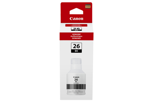 Canon GI-26, Original, Black, Canon, MAXIFY GX7020 Wireless MegaTank MAXIFY GX6020 Wireless MegaTank, 6000 pages, 1 pc(s)