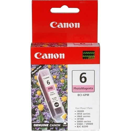 Canon BCI-6PM Photo Magenta Ink Cartridge, Magenta, Pigment-based ink
