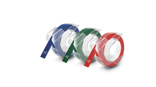DYMO 1741671, Blue, Green, Red, 9 mm, 3 m, 3 pc(s)