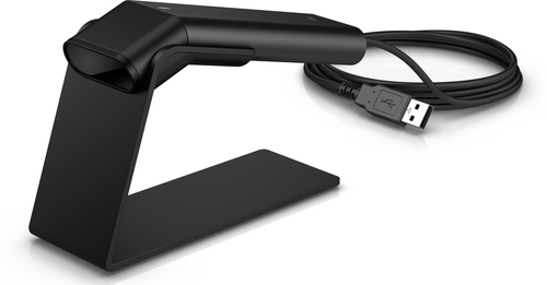 HP Engage One Prime, Handheld bar code reader, 2D, LED, Codabar, Code 128, Code 39, Code 93, EAN 128, EAN-13, EAN-8, ITF-14, Industrial 2 of 5, Code 1, Code 16K, Code 49, GS1 DataBar Expanded Stacked, Grid Matrix Code, PDF417, QR Code, Wired