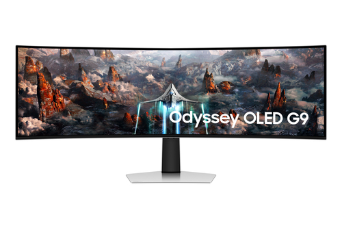 Samsung LS49CG932SNXZA, 124,5 cm (49"), 5120 x 1440 pixels, Dual QHD, OLED, 0,03 ms, Silver