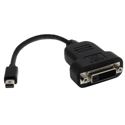 StarTech.com MDP2DVIS, 0,12 m, Mini DisplayPort, DVI-D, Male, Female, Straight