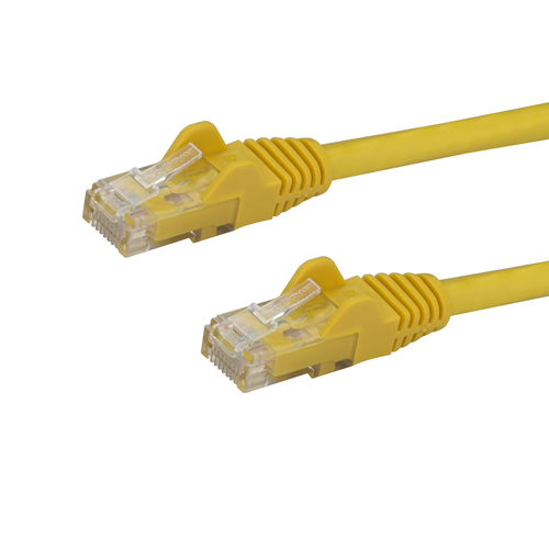 StarTech.com N6PATCH6INYL, 0,2 m, Cat6, U/UTP (UTP), RJ-45, RJ-45, Yellow
