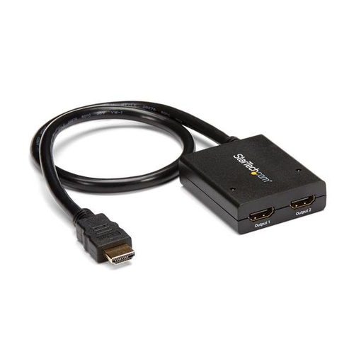 StarTech.com ST122HD4KU, HDMI, 2x HDMI, 3840 x 2160 pixels, Black, 30 Hz, 1280 x 720 (HD 720), 1920 x 1080 (HD 1080), 1920 x 1200 (WUXGA), 2560 x 1600 (WQXGA)