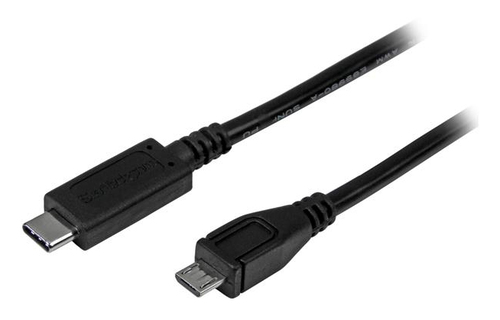 StarTech.com USB2CUB1M, 1 m, USB C, Micro-USB B, USB 2.0, 0,48 Gbit/s, Black
