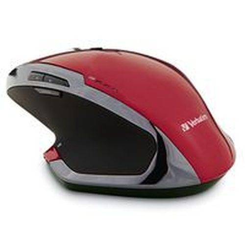 Verbatim Deluxe, Right-hand, Blue LED, RF Wireless, 1600 DPI, Red