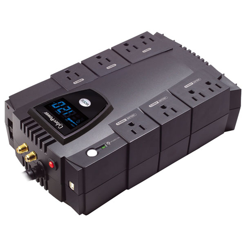 CyberPower CP685AVRLCD, Line-Interactive, 0,685 kVA, 390 W, 60 Hz, 890 J, 4 ms