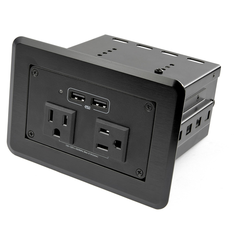 StarTech.com KITBZPOWNA, Black, Steel, Aluminium, Power, 10 A, 110 - 120 V, 5 V