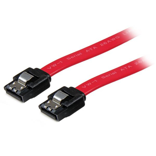 StarTech.com LSATA24, 0,609 m, SATA III, SATA 7-pin, SATA 7-pin, Male/Male, Red