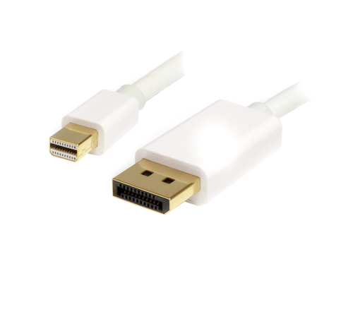 StarTech.com MDP2DPMM2MW, 2 m, mini DisplayPort, DisplayPort, Male, Male, 3840 x 2400 pixels