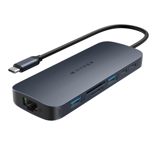 Targus HD4005GL, USB 3.2 Gen 2 (3.1 Gen 2) Type-C, 140 W, 10,100,1000 Mbit/s, IEEE 802.3, IEEE 802.3ab, IEEE 802.3u, Blue, MicroSD (TransFlash), SD